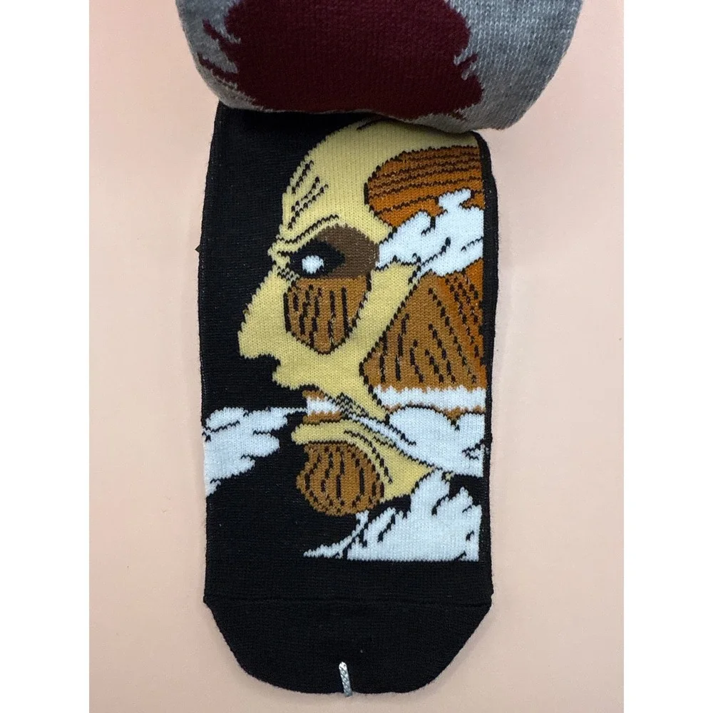 Attack on Titan Anime Socks 5 Pack Unisex‎ Shoe Size 4-10